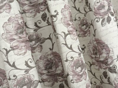 ELEGANCKIE ZASŁONY W RÓŻE KOLEKCJA PREMIUM CLASSIC ~ "SAVOY" ~ 220 ~ KUPON 2,85M