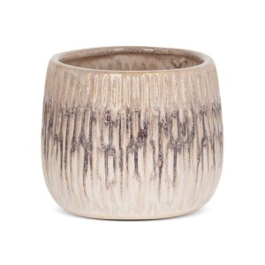 RUSTYKALNA DONICZKA DEKORACYJNA ~ CERAMICZNA DONICZKA NA KWIATY ~ ROSINA-03
