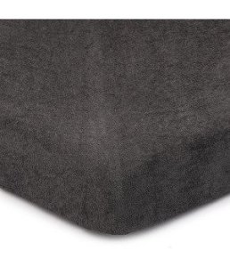 PRZEŚCIERADŁO FROTTE Z GUMKĄ ~ 90x200 ~ BRĄZ + STAL
