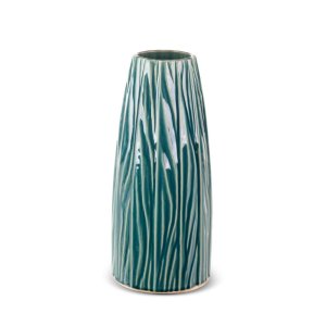 WYSOKI WAZON W STYLU BOHO ~ ZIELONY WAZON CERAMICZNY ~ REA5