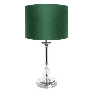 NOWOCZESNA LAMPA W STYLU GLAMOUR ~ ZIELONO SREBRNA LAMPA ~ MONIK-04