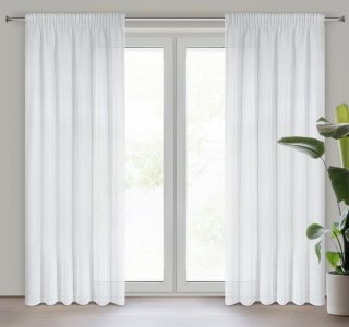 GOTOWA FIRANA NA TAŚMIE MARSZCZĄCEJ Z TUNELEM ~ FIRANA NABŁYSZCZANA ~ VIOLA 1 ~ 1,40m x 2,70m