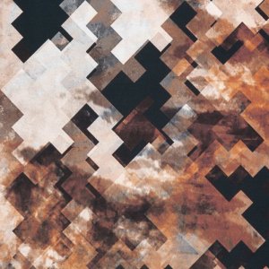 NOWOCZESNA POŚCIEL Z SATYNY BAWEŁNIANEJ ~  ZOJA/01 ~ BRĄZ + CZERŃ~ 220x200