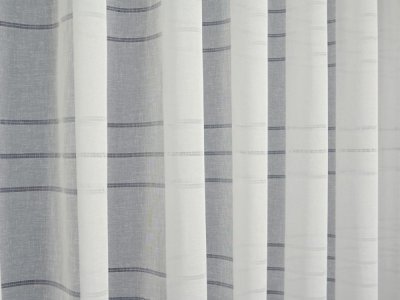 NATURALNE FIRANY Z ETAMINY W POZIOME PASY Z MEREŻKĄ ~ "JUNAN" ~ 300