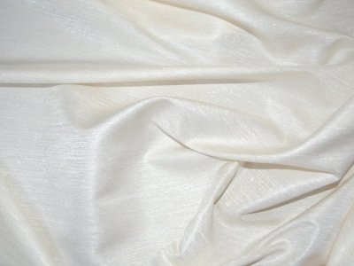 Nowoczesna tkanina zasłonowa na metry z eleganckim połyskiem - "Fiba Texture" krem - 140