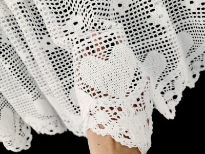 zazdrostka bawełniana ażurowa do kuchni
