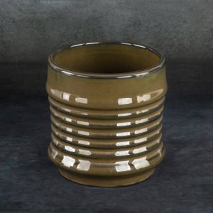 BRĄZOWA DONICA DEKORACYJNA ~ INDUSTRIALNA DONICZKA CERAMICZNA ~ SAMI2-02 ~ KPL. 2SZT.