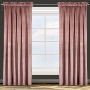 NOWOCZESNE GOTOWE ZASŁONY Z WELURU Z TUNELEM ROSA ~ nr 367 ~ 1,40m x 2,70m