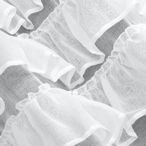 GOTOWA FIRANA Z FALBANKAMI ~ GOTOWA FIRANA FALBANKI NA PRZELOTKACH ~ AURA BIEL ~ 1,40m x 2,50m