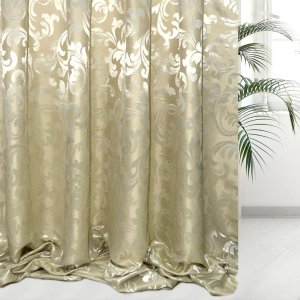 ELEGANCKIE, DWUSTRONNE ZASŁONY DO SALONU ~ ZŁOTE ZASŁONY ~ "MARITA V" ~ 280