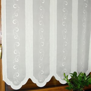 nowoczesna zazdrostka panelowa 120 cm z haftem