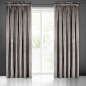 ELEGANCKIE JEDNOKOLOROWE GOTOWE ZASŁONY NA TAŚMIE Z WELURU PIERRE ~ nr 206 ~ 1,40m x 3,00m