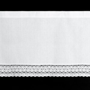 Gotowe zazdroski retro z tunelem - zazdroski babuni - Rose - biel - 60x150
