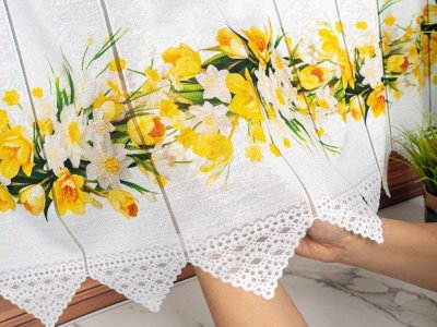 zazdrostka żakardowa żonkile 40 cm