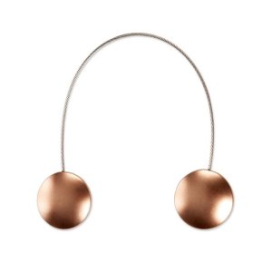 Brązowy magnes do podpinania firan i zasłon