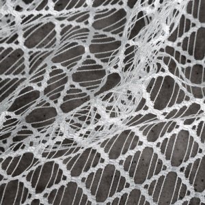 GOTOWA FIRANA BALKONOWA Z SIATKI W STYLU BOHO ~ FIRANKI Z SIATKI BEZ PRASOWANIA ~ AIDEN ~ 3m x 2,50m