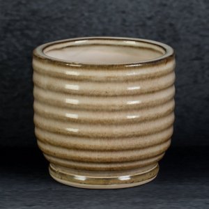 CERAMICZNA DONICZKA DEKORACYJNA ~ KLASYCZNA DONICZKA NA KWIATY ~ BENA/01 ~ KPL. 2SZT.