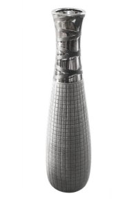 STALOWY WAZON DEKORACYJNY ~ WYSOKI WAZON CERAMICZNY ~ ALBERT-02
