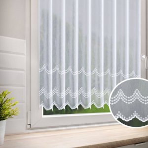 Zazdrostki do kuchni na metry - Kuchenne-zazdrostki z batystu haftowanego - "Vista" - 120