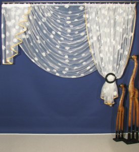 GOTOWA FIRANA Z ORGANTYNY W MARGARETKI ~ szer. 2,4m x wys. 1,7m