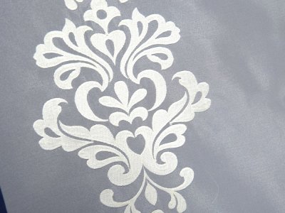 FIRANA Z ORGANTYNY ~ EKRANOWA ORGANTYNA HAFTOWANA ~ "ORNAMENT" KREM ~ 281 ~ KUPON 0,39M