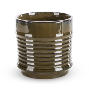 BRĄZOWA DONICA DEKORACYJNA ~ INDUSTRIALNA DONICZKA CERAMICZNA ~ SAMI2-01 ~ KPL. 2SZT.