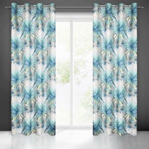 GOTOWE ZASŁONY NA PRZELOTKACH W LIŚCIE PALMOWE INGRID ~ nr 883 ~ 1,40m x 2,50m