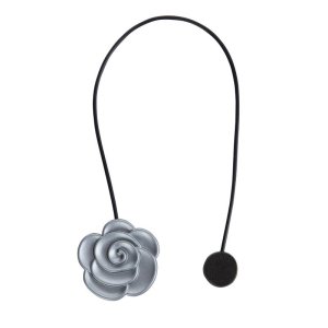 Magnes kwiatek do firan i zasłon stal