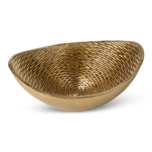 ZŁOTO MISA DEKORACYJNA W STYLU GLAMOUR ~ MISA CERAMICZNA ~ MARGOT