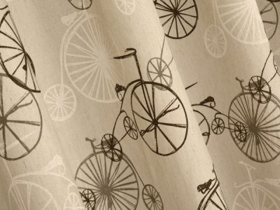 NATURALNE ZASŁONY STYL SKANDYNAWSKI IKEA ~ ZASŁONY MŁODZIEŻOWE ~ "BIKE" ~ 295