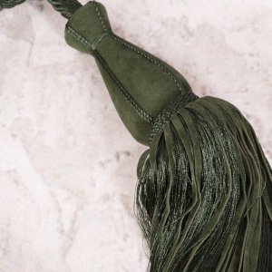 ELEGANCKIE CHWOSTY DO ZASŁON - CHWOST DO PODPIĘCIA ZASŁON ~ SC/ALISA ~ CIEMNA ZIELEŃ