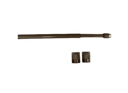 BRĄZOWY PRĘT DO ZAZDROSTEK Z PRZYLEPCAMI ~ BRĄZOWY MINI KARNISZ NA ZAZDROSTKI ~ 60-90CM KPL