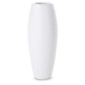 WYSOKI WAZON DEKORACYJNY ~ BIAŁY WAZON CERAMICZNY ~ RISO/10