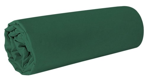 PRZEŚCIERADŁO SATYNOWE BEZ GUMKI ~ 1/NOVA ~ CIEMNA ZIELEŃ ~ 180X210