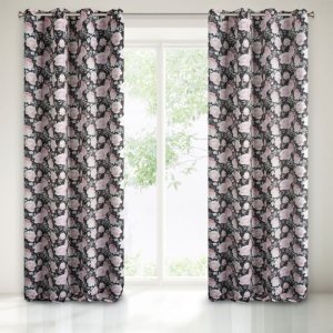 NOWOCZESNE GOTOWE ZASŁONY NA PRZELOTKACH Z DIMOUT'U BELLIS ~ nr 395 ~ 1,35m x 2,50m