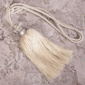 EKSKLUZYWNY CHWOST DO ZASŁON - CHWOST W STYLU GLAMOUR Z KRYSZTAŁEM ~ SC/ZUZA ~ KREM