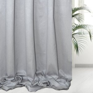 Eleganckie, srebrne zasłony na metry - jasne zasłony do salonu kolekcja premium - "Preto" - 140