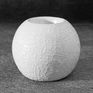 NOWOCZESNY ŚWIECZNIK DEKORACYJNY ~ BIAŁY ŚWIECZNIK CERAMICZNY ~ RISO/1 ~ KPL. 2SZT.