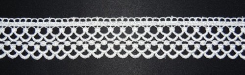 TURECKA GIPIURA DO FIRAN ~ wzór nr 90 SREBRO ~ wys. 5cm