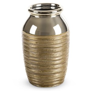 ZŁOTY WAZON CERAMICZNY W STYLU GLAMOUR ~ DORI2