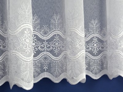 DELIKATNA FIRANA HAFTOWANA ~ MARKIZETA HAFTOWANA ~ "AXON I" BIEL ~ 130