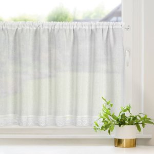 Gotowe zazdroski retro z tunelem - Zazdroski babuni - Vince - biel - 60x150
