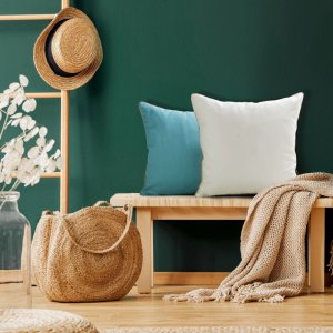 EKSKLUZYWNA POSZEWKA DEKORACYJNA ~ PREMIUM/PL/7 ~ 45x45 ~ SZAŁWIA + ZŁOTO