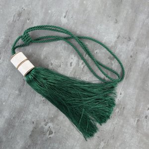 ELEGANCKI CHWOST DO PODPIĘCIA ZASŁON ~ CHWOSTY DO ZASŁON Z BROKATEM ~ SC/NATI ~ TURKUS
