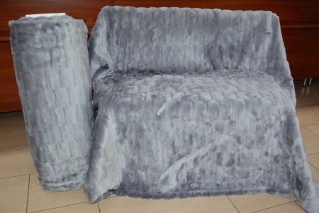 TKANINA NARZUTOWA "PLASTRY MIODU" SREBRO ~ 160