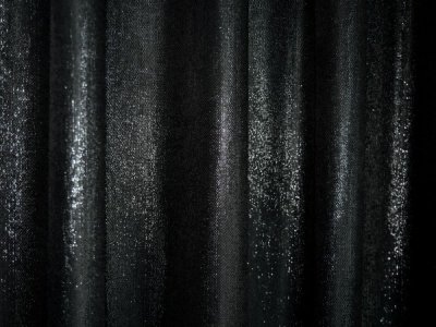 NOWOCZESNE - BŁYSZCZĄCE ZASŁONY W STYLU GLAMOUR ~ "SHINY" CZERŃ ~ 290