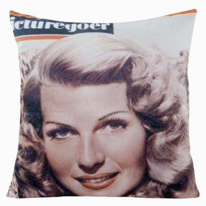 POSZEWKA DEKORACYJNA ~ LADY 08 ~ 45x45 ~ BRĄZ + BIEL ~ 2SZT.