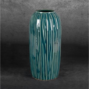 WYSOKI WAZON W STYLU BOHO ~ ZIELONY WAZON CERAMICZNY ~ REA2