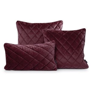 WELUROWA POSZEWKA DEKORACYJNA ~ VELVET/29/F ~ 30x50 ~ BORDO
