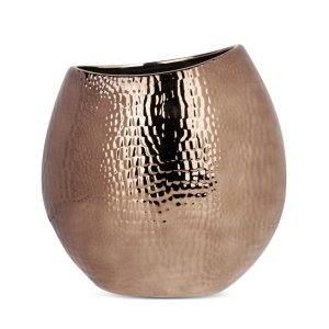BRĄZOWY WAZON W STYLU GLAMOUR ~ NOWOCZESNY WAZON DEKORACYJNY ~ ERNA-3-03